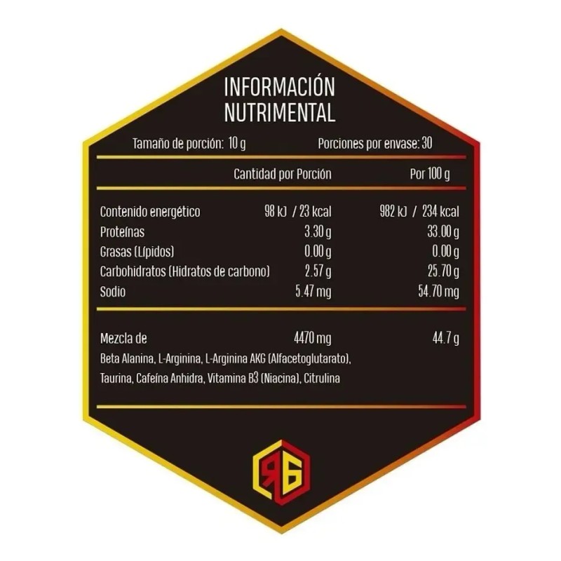 Suplemento Red Gold Oxid'o Clembu-nox Sabor Sandía De 300g X