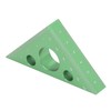 3in Right Angle Measure Ruler Thick Aluminum Alloy 45 Degree