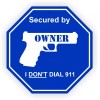 Unbranded 3pcs Secured by Owner Vinyl Stickers Video Doorbell Camera Security Decals Ring