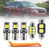 10pcs LED White Interior Lights Bulb for 2022- Nissan Pathfinder