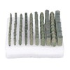100Pcs Rubber Grinding Head Polishing Bit Various Sizes Accessory Set