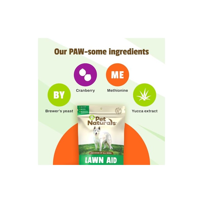 Suplemento para Perros Lawn Aid Evita Manchas de Orina en