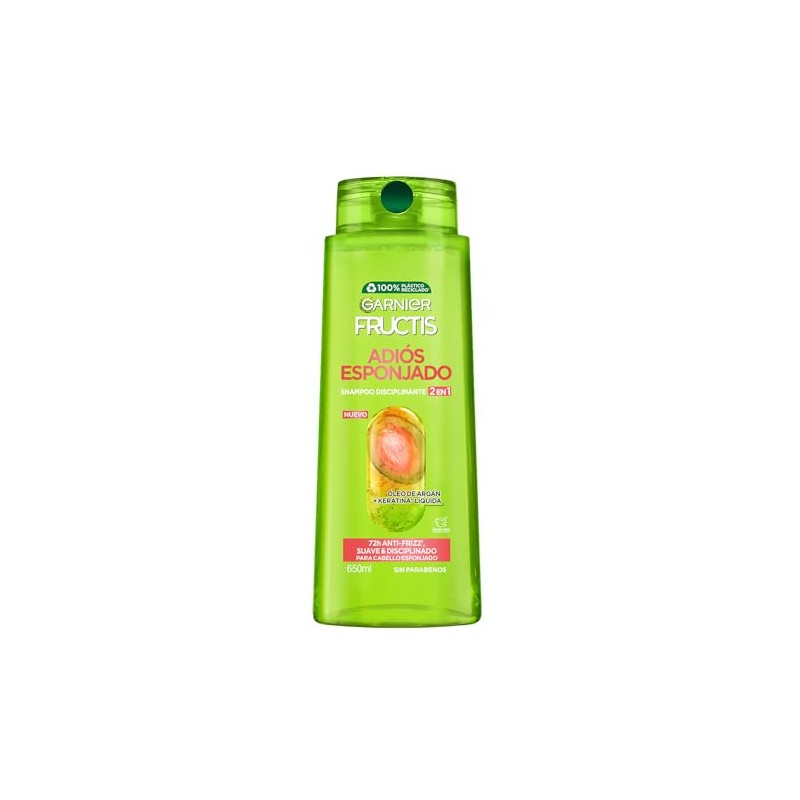 Garnier Fructis Adiós Esponjado Shampoo Antifrizz 2en1 650 ml