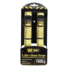 Van Vault S10680 4.5M x 25mm Endless Strap-Pair, Yellow