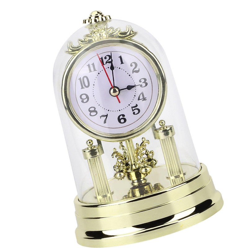 Cocoarm European Retro Style Living Room Clock, Antique Table Clock,