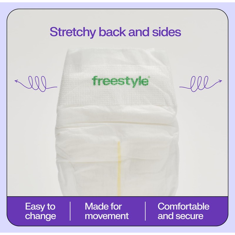 Freestyle BambooTek Diapers – (Size 2) Hyper Absorbent & Non-Toxic