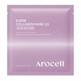 Arocell Super Collagen Mask Pack Choi Hwa-jeong Pack Actress Glowing Pack Home Shopping Moisture Glowing Mask 12 sheets / 아로셀 슈퍼콜라겐 마스크팩 최화정팩 여배우 쫀광팩 홈쇼핑 수분 광채 마스크 12매