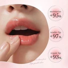 Charm Kiss 2 Unidades De Aceite Labial Hidratante Con Miel, Mascarilla Labial Nocturna De Miel Natural, Bálsamo Labial, Exfoliante Hidratante Y Preventivo Para Labios Secos Y Agrietados, Productos Par