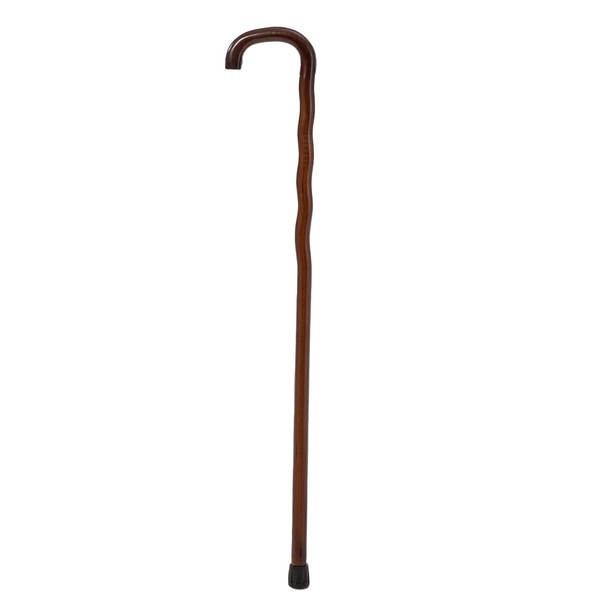 THY Collectibles Wooden Cane Walking Stick with Rubber Tip for