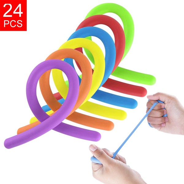 Super Z Outlet Stretchy Jelly String Noodles Thick Rubber Fidget