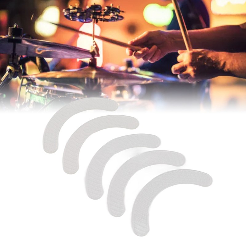5PCS Drum Dampener Drum Gel Pads Long Strip Soft Silicone