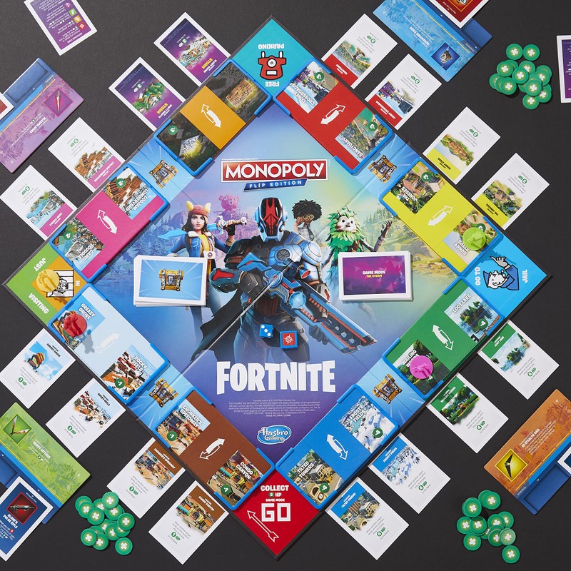 Hasbro Gaming Monopoly Flip Edition: Fortnite Board Game for Ages