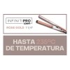 Alaciadora De Cabello Titanio Rose Gold Infiniti Profesional