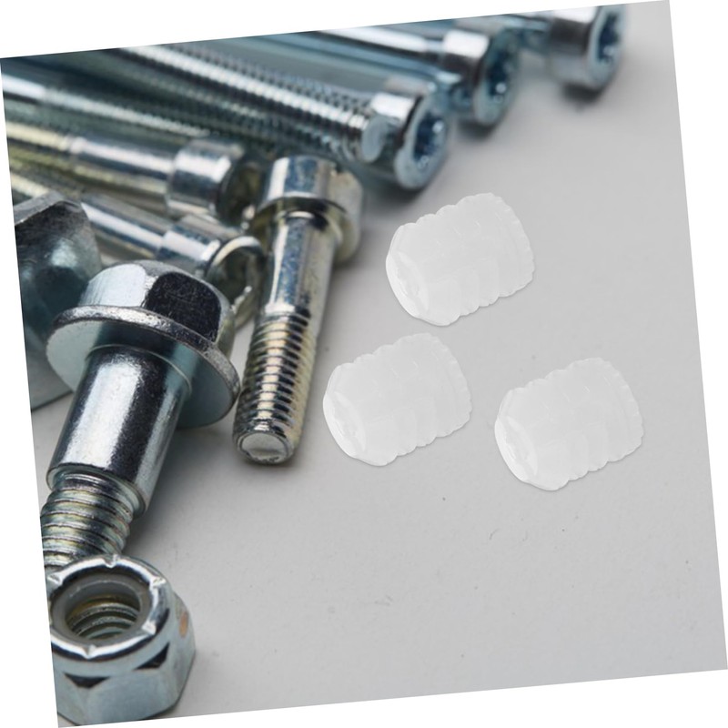 VILLFUL 150pcs Plastic Dowel Inserts for Cabinet Hinge Repair Threaded