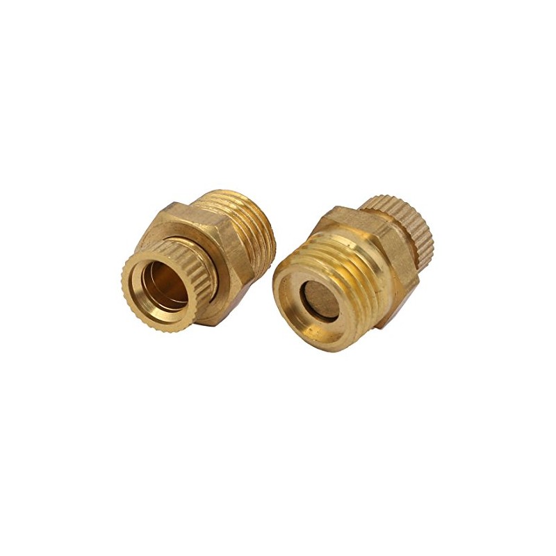 Sourcingmap Air Compressor 1/4PT Male Thread Metal Water Drain Valve