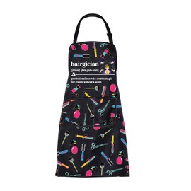 ENSIANTH Hairdressing Apron Hair Stylist Apron Hairdressers Aprons with Pockets Hairgician Gifts Hair Salon Aprons Barber Apron (Hairdressing Apron)