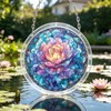 WACOCETOY Acrylic Puzzle Suncatcher DIY Transparent Flower Jigsaw 82 PCS