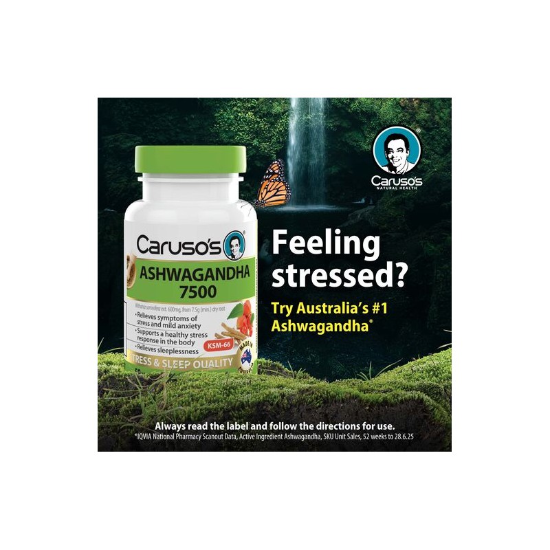 Caruso's Natural Health Ashwagandha 50 Tablets