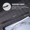 RainSo Mens Titanium Steel Double Row Magnetic Bracelet with 4