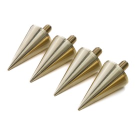 Precisiongeek - Speaker Large Spikes M6 for HiFi Brass Cone 20 mm Diameter Spikes Box - Pack of 4