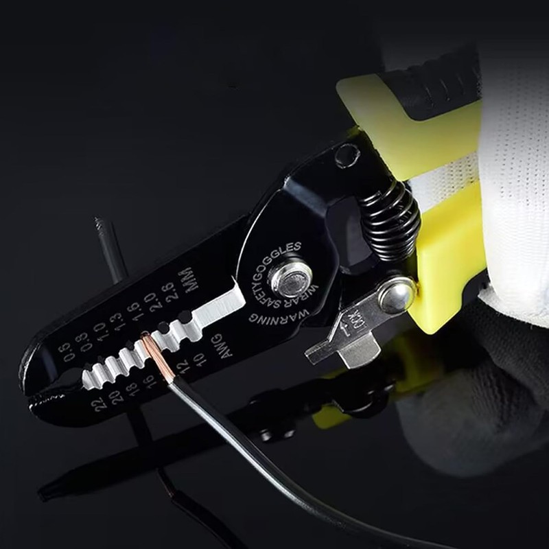 10-22 AWG Multi-Gauge 7" Precision Wire Stripper - Professional Handle