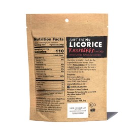 Soft Eating Raspberry Licorice (8-Pack) - RJ's Licorice (8) 7.05oz Bags - NON-GMO, NO HFCS, Vegan-Friendly & Kosher - Batch Made in New Zealand