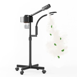 Facial Steamer with Magnifying Lamp, 2 in 1 Ozone Steamer for Face Professional, Professional Facial Steamer for Esthetician, Salon & Spa Face Beauty Equipment.