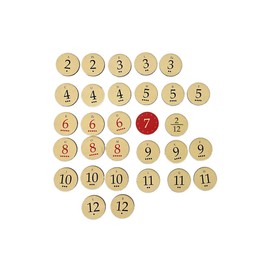 Tabletop Monthly Replacement Number Tokens compatible with Catan's Settlers of Catan 5-6 Player Extension and Seafarers Expansion