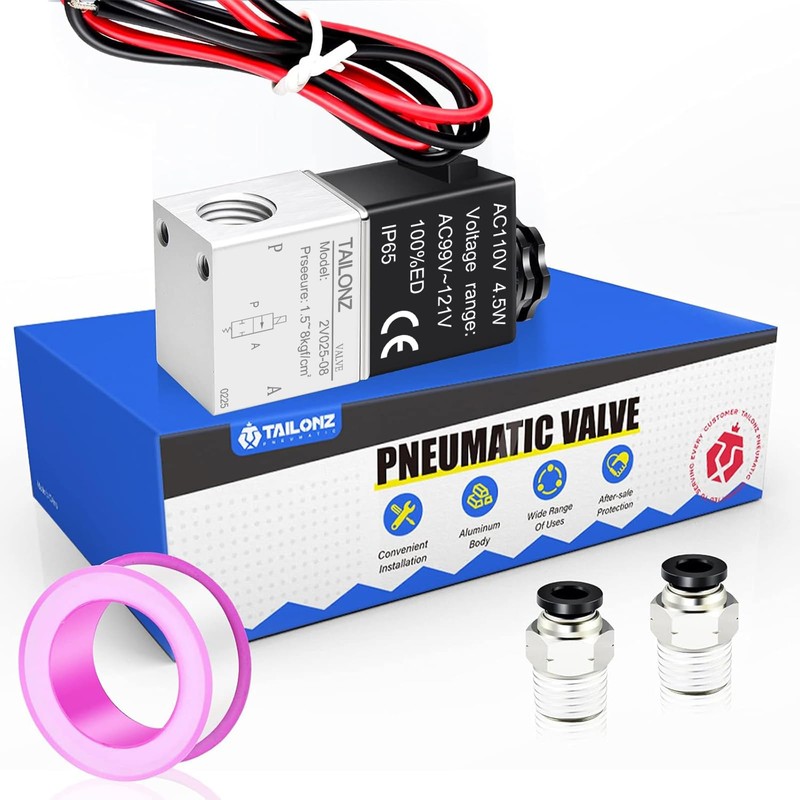TAILONZ PNEUMATIC 1/4 Inch BSP 110V 2 Way Normally Closed