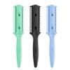 Soft 'N Style 3 Pack Haircut Razor Comb- Double Sided