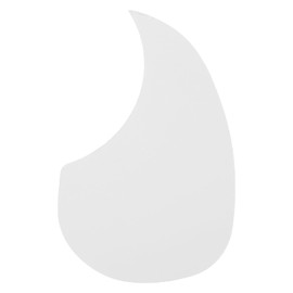 MECCANIXITY 1 Pcs Acoustic Guitar Pickguard Guitar Guard Plate Fit 38 Inch Self Adhesive Right Handed Acoustic-Electric Guitar Parts 96x158mm Water Drop Shape White