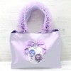 マイメロディ&リトルツインスターズ x DOLLY MIX フリルスクエアハンドバッグ ライトパープル