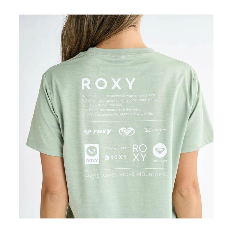 Roxy Historical Logo Women's Rash Guard, Black, M