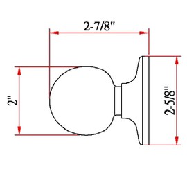 Ball Satin Nickel Dummy Door Knob