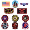 O-Kinee Pack of 11 iron-on patches, top gun patches for