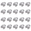 20Pcs Stainless Steel Wire Rope Clamp Hardware Rigging Cable Clip
