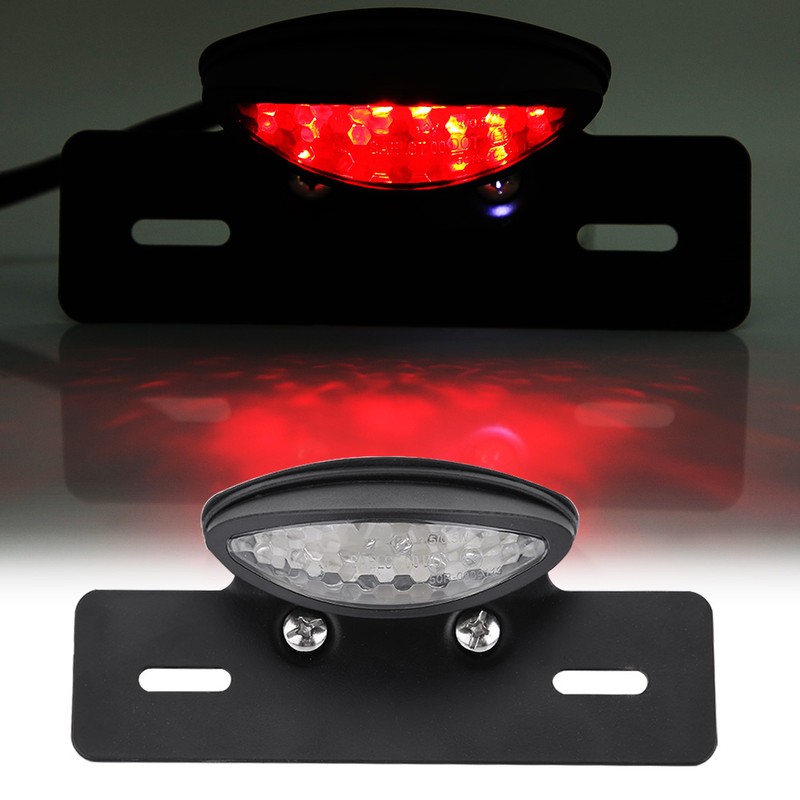 Motorcycle LED Rear Brake Tail Light Stop License Plate Lights
