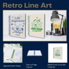 Collins Retro Line Art A5 Day a Page Diary Academic