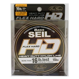 エバーグリーン(EVERGREEN) ナイロンライン バスザイル フレックスハードHD 150m 16lb カムフラージュパステルブラウンカラー