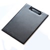 Black Leather Clipboard Folder, PU Board Clip, A4 Folder Suitable