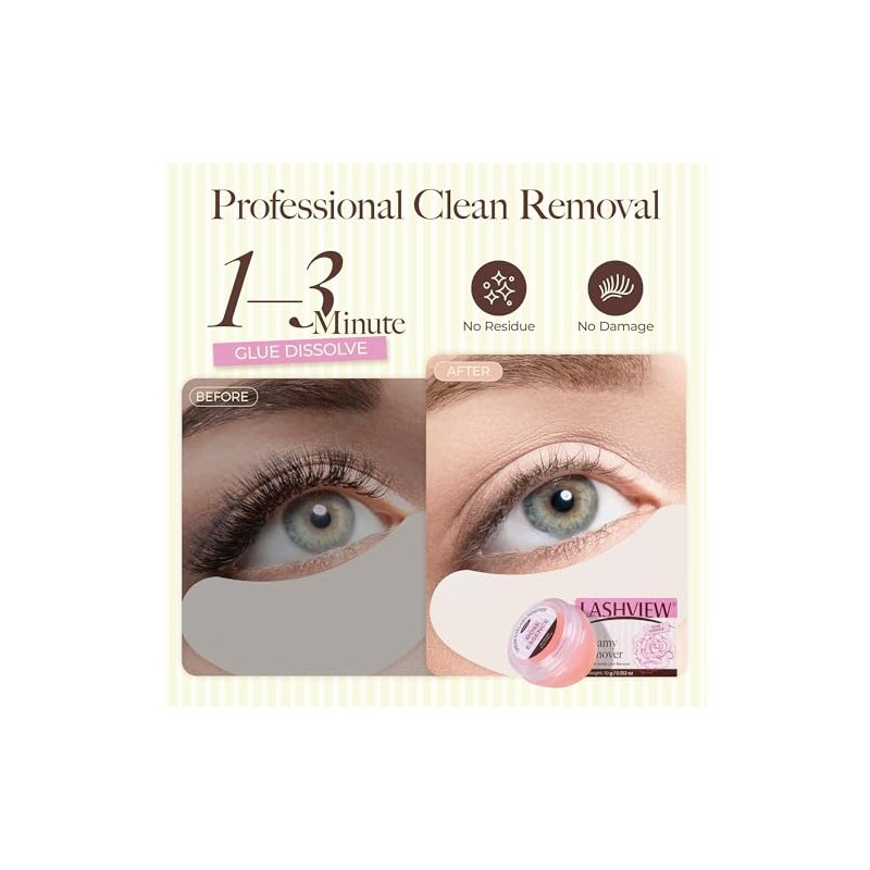 LASHVIEW Crema removedora de extensiones de pestañas 10 g -
