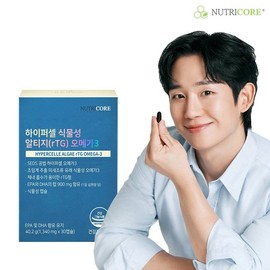 Nutricore Hypercell Plant-based RTG Omega-3 30 Capsules x 1 Box / 뉴트리코어 하이퍼셀 식물성 알티지 오메가3 30캡슐 x 1박스