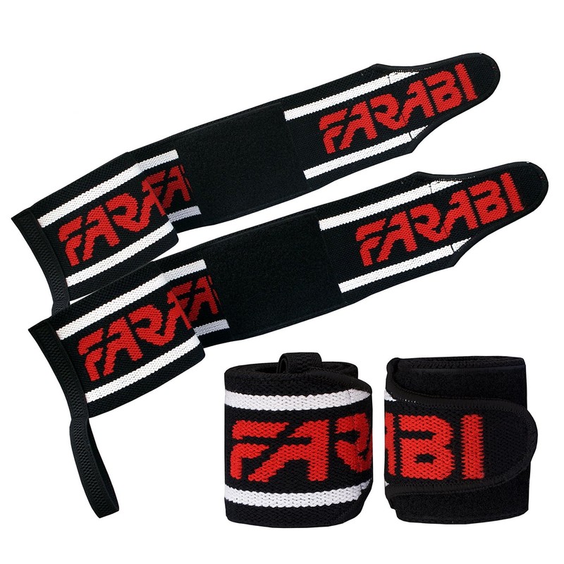 Farabi Wrist Support Gym Fitness Straps Strengthen 21" Long Pair