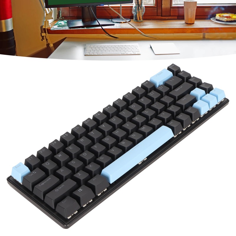 Gaming Keyboard USB 68 Keys Blue Switch N Key Rollover