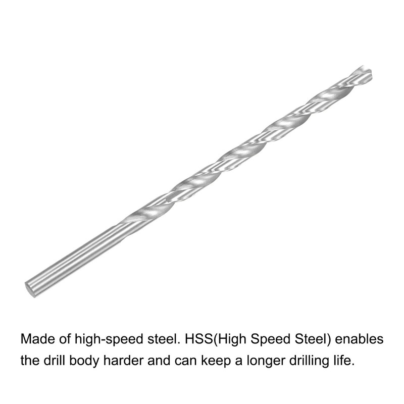 sourcing map 2 x HSS twist drills (high-speed steel) extra