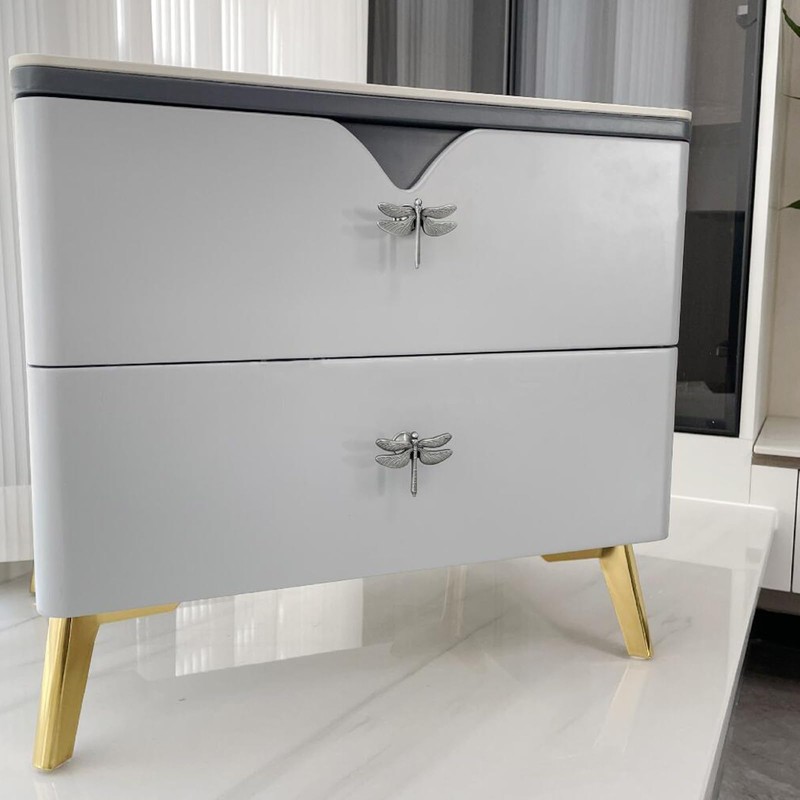 LB-LAIBA Dragonfly Drawer Knobs Modern Dresser Pulls for Closet Cabinet