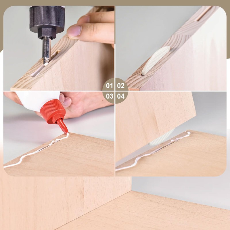 Teenyyou Joining Biscuits Joiner Tool for PVC Trim, Deck, Joinery,