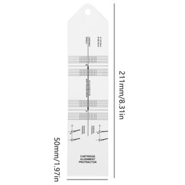 Turntable Phono Cartridge Stylus Alignment Protractor Tool Precisions Vinyls Record Player Cartridge Alignment Protractors Tool for Vinyl Record Precision Calibration