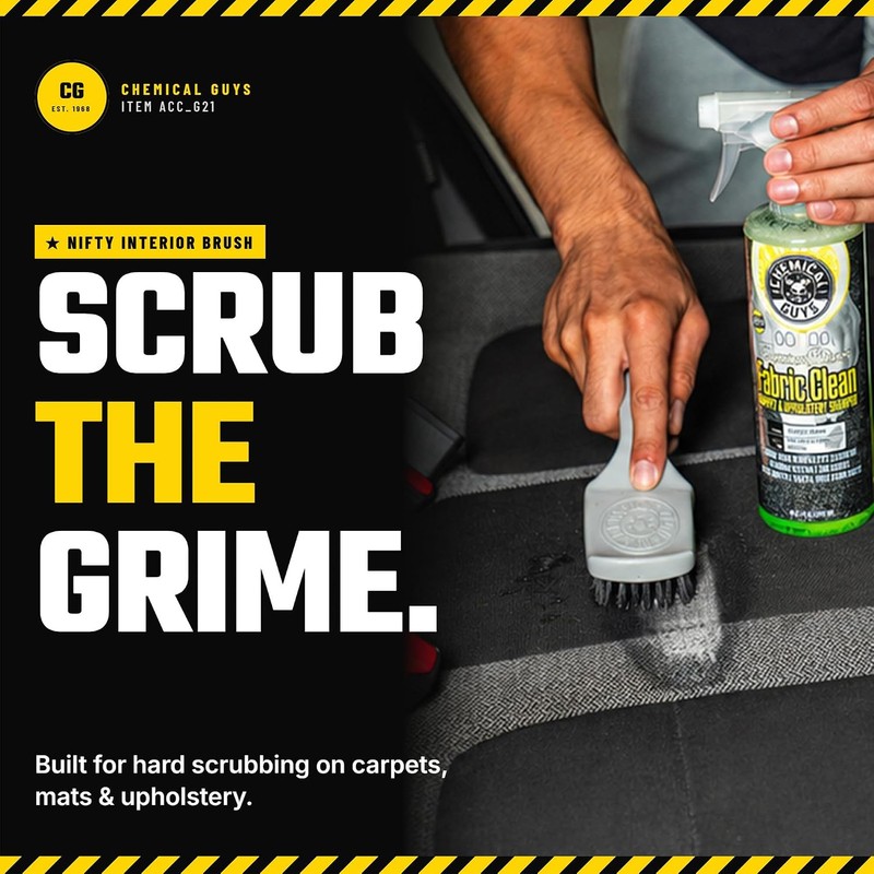 Chemical Guys "The Nifty Brush Cepillo para Detalles Interiores, Lote
