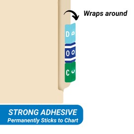 Doctor Stuff - File Folder Labels, Alphabet Letter C, Compatible with Smead Alpha Z Acc/ACCS - SMSM Series Alpha Stickers Dark Green, 1-5/8" x 1”, 250/Roll